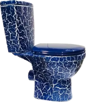Унитаз-компакт Rosa Рио синий кракелюр 4630055550487