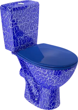 Унитаз-компакт Rosa Соло синий кракелюр 4630055550470