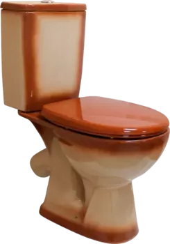 Унитаз-компакт Rosa Уют коричневый декор 4630055558797