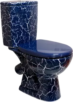 Унитаз-компакт Rosa Уют синий кракелюр 4610119200015