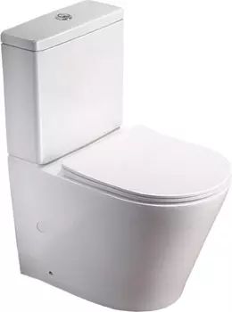 Унитаз-компакт SantiLine SL-5014 безободковый, с микролифтом