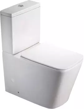 Унитаз-компакт SantiLine SL-5017 безободковый, с микролифтом