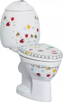 Унитаз напольный Creavit Cocuk CK311D с декором