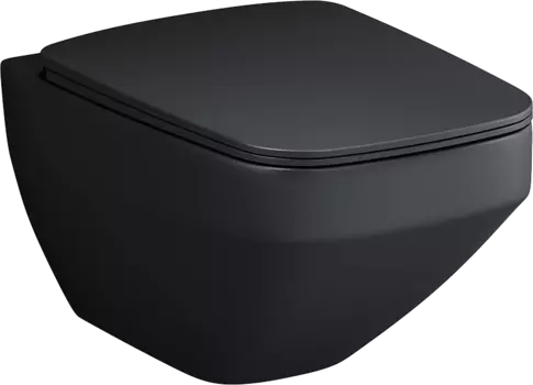 Унитаз подвесной Am.Pm Inspire V2.0 FlashClean C50A1700MBSC безободковый, черный матовый