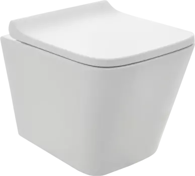 Унитаз подвесной AQUAme AQM2004 безободковый, с микролифтом