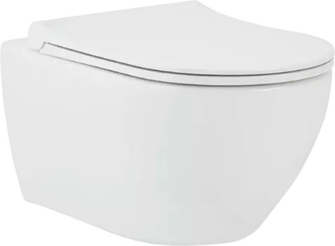 Унитаз подвесной beWash Bogen 88393201 безободковый с микролифтом, белый