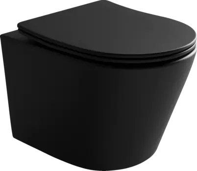 Унитаз подвесной Ceramica Nova Balearica Rimless CN6000MB черный матовый