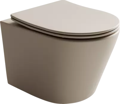 Унитаз подвесной Ceramica Nova Balearica Rimless CN6000MC капучино матовый