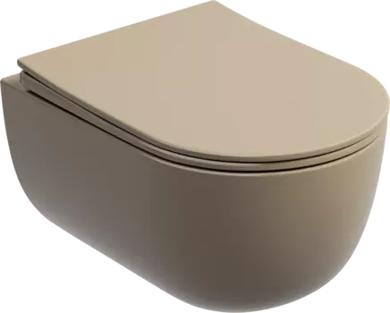 Унитаз подвесной Ceramica Nova Modena Rimless CN6063MC, капучино