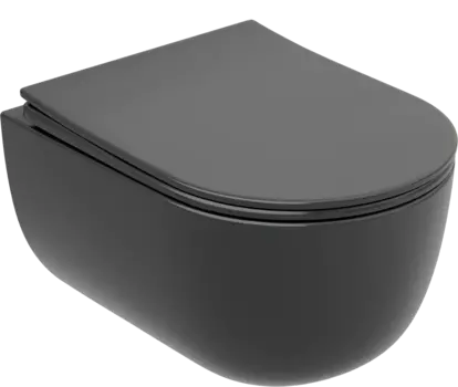 Унитаз подвесной Ceramica Nova Modena Rimless CN6063MDH темный антрацит