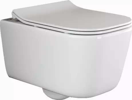 Унитаз подвесной Ceramica Nova New Day CN3005 с микролифтом, безободковый