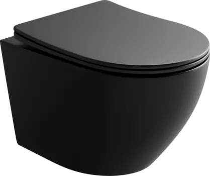 Унитаз подвесной Ceramica Nova Uno Rimless CN11001MB черный матовый