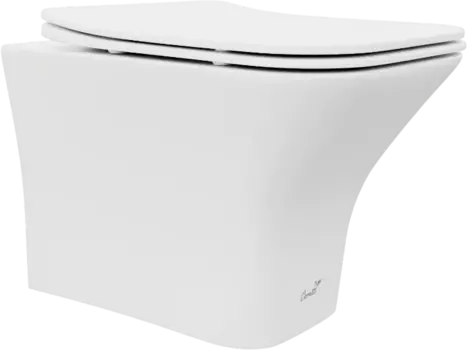 Унитаз подвесной CeruttiSpa Vettore 9242 безободковый, с микролифтом, белый матовый /9242