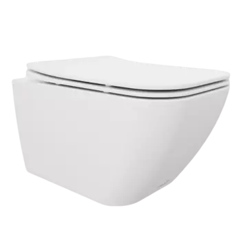 Унитаз подвесной CeruttiSpa Mimi Aria MW CT8919 безободковый, с микролифтом /8919