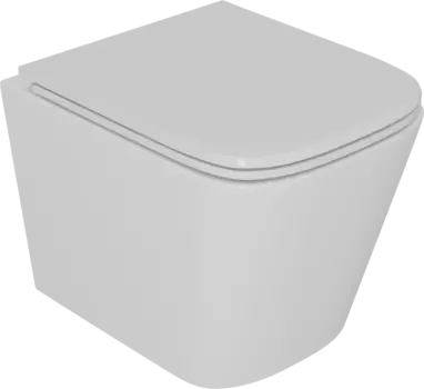 Унитаз подвесной D&K Berlin белый, безободковый, с микролифтом DT1436016