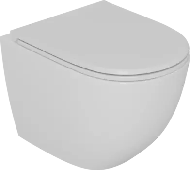 Унитаз подвесной D&K Matrix белый, безободковый, с микролифтом DT1396016