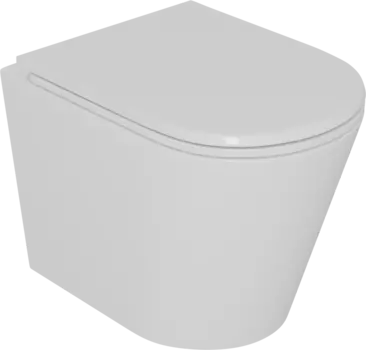 Унитаз подвесной D&K Venice белый, безободковый, с микролифтом, слив торнадо DT1026516