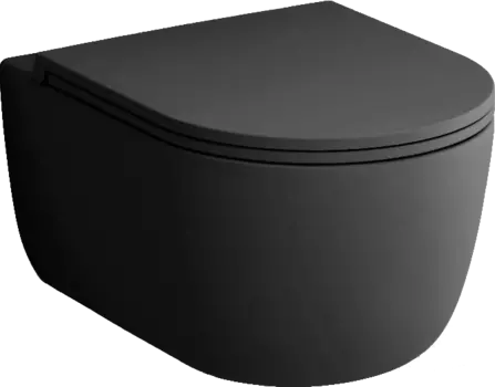 Унитаз подвесной Damixa Sirius DX86C1700MBSC с микролифтом, черный матовый