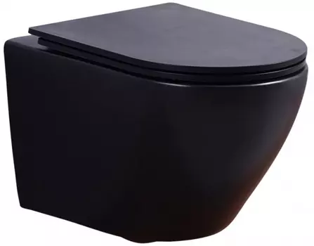 Унитаз подвесной Esbano Azalea ESUPAZALBM черный матовый