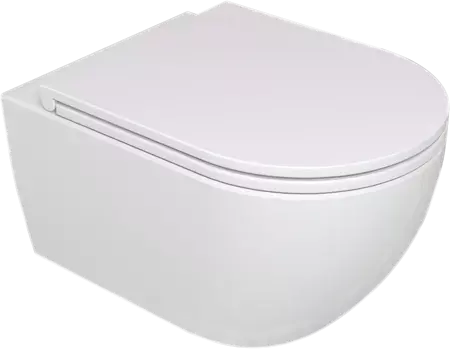 Унитаз подвесной GSG Like LKWCSO000 безободковая, белый глянец