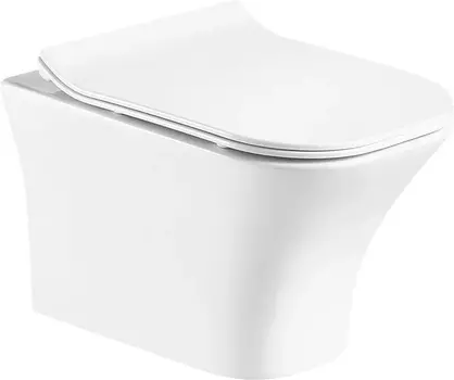 Унитаз подвесной Orange C02 безободковый, с микролифтом C02-100W