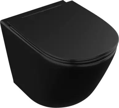 Унитаз подвесной Owl 1975 Vind Cirkel-H Matt Black OWLT190305 безободковый