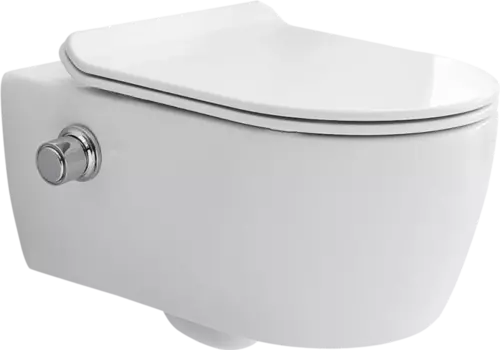 Унитаз подвесной SSWW CT2039V-B безободковый, с функцией биде