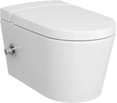 Унитаз подвесной VitrA Nest 5176B003-6233 безободковый, с микролифтом, с функцией биде и встроенным смесителем