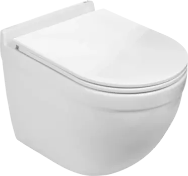 Унитаз подвесной Weltwasser WW SK Heimbach 004GL-WT безободковый, с микролифтом, белый глянец 10000003808