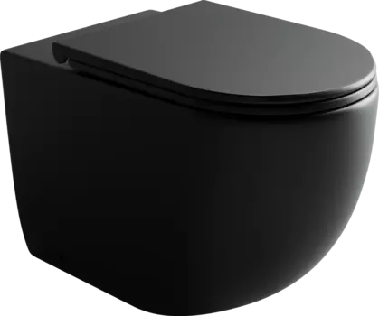 Унитаз приставной Ceramica Nova Metropol CN4004MB чёрный матовый