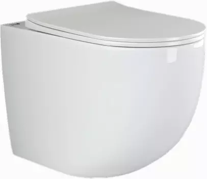 Унитаз приставной Ceramica Nova Mia CN1810 с микролифтом, безободковый