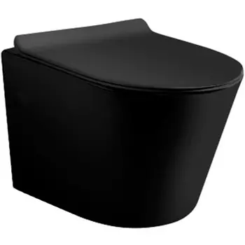 Унитаз Vincea Piatti VT1-11MB подвесной Черный матовый с сиденьем Микролифт