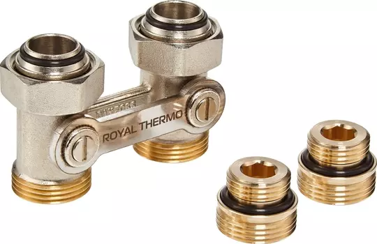 Узел нижнего подключения Royal Thermo 1/2х3/4 EK, прямой НС-1281631