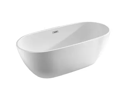 Ванна акриловая Vincea 180 x 81.5 x 58 см, слив-перелив в комплекте, белый, VBT-408-1800