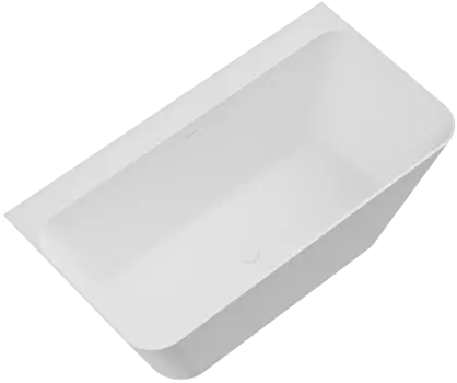 Ванна из искусственного камня Cezares Liner Solid Surface 170x80 см, со сливом-переливом, с донным клапаном, матовая CZR-LINER-170-80-60-SSB