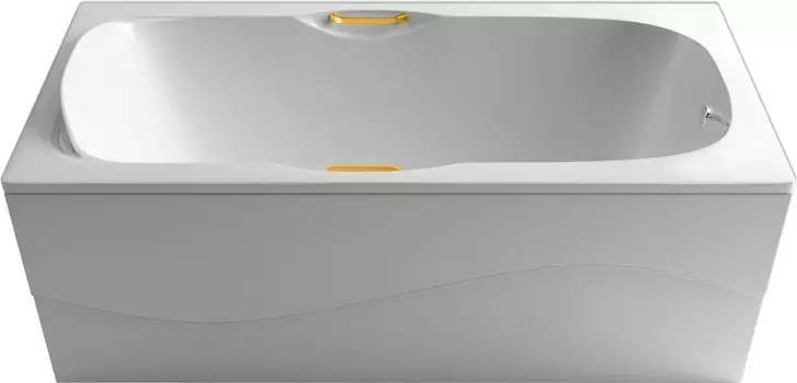 Ванна из искусственного камня Фэма Алассио 160x75 ручки золото