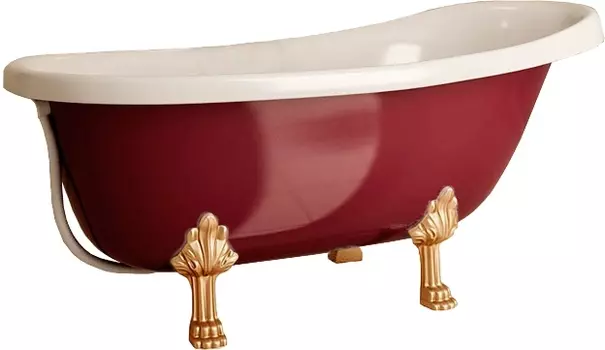 Ванна из искусственного камня Фэма Салерно цветная, цветные ножки