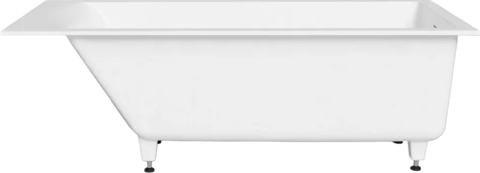 Ванна из искусственного камня Salini Cascata Kit S-Sense 170x75 см, с ножками, со сливом-переливом, с донным клапаном, матовая 104313M