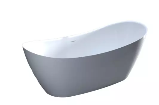 Ванна из искусственного камня Salini Noemi 186х82 S-Sense, белая глянцевая 101811G