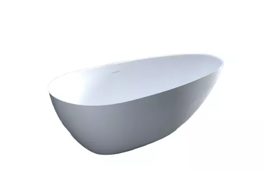 Ванна из искусственного камня Salini Paola Basso 172х82 S-Sense, белая глянцевая 101612G