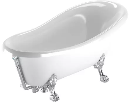 Ванна из искусственного камня Veragio Gialetta 26931 слив/перелив хром /26931