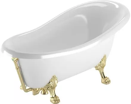 Ванна из искусственного камня Veragio Gialetta 26932 слив/перелив золото /26932