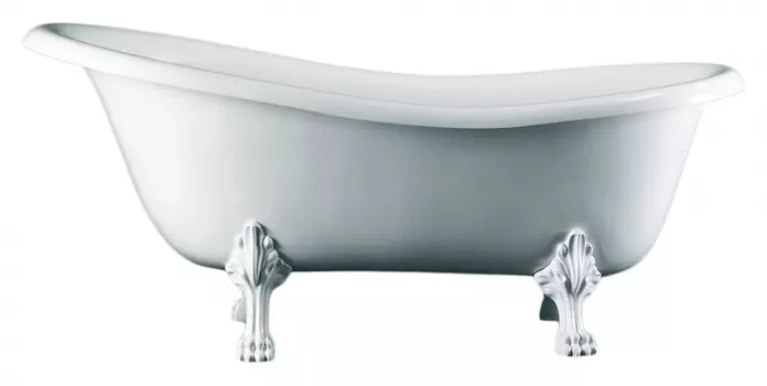 Ванна из искусственного камня Victoria+Albert Roxburgh white ROX-N-SW + FT-ROX-SW