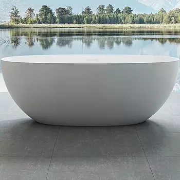 Ванна из искусственного камня Vincea 170x75 VBT-6S01MW белая, матовая