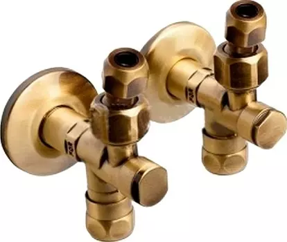 Вентиль Nicolazzi Doccia 5578BZCOPPIA угловой, 2 шт.