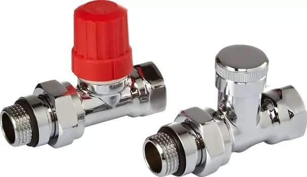 Вентиль Royal Thermo термостатический 1/2 Click, прямой, комплект, хром НС-1305377