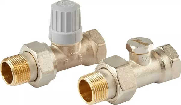 Вентиль Royal Thermo термостатический 3/4 Click, прямой, комплект НС-1281644