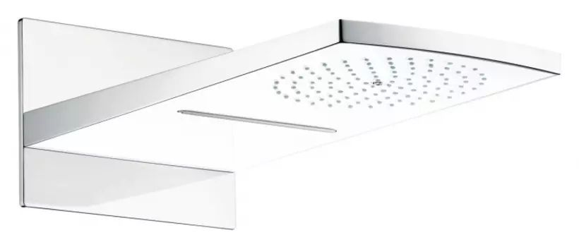 Верхний душ Hansgrohe Raindance Rainfall 180 AIR 2jet 28433400 хром/белый