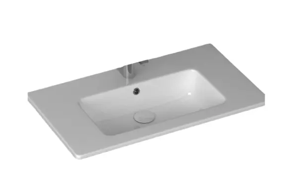 Встраиваемая раковина ISVEA SistemaT 10SL51081SV-2L 81.5х46.5 белая, матовая