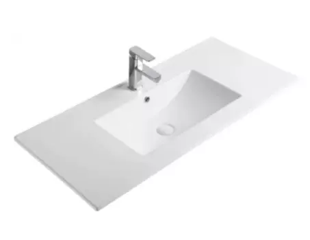 Встраиваемая сверху раковина Gid NYJ803-100 101х40 белая 71113